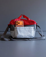 Chalk Bucket in Red & Grey