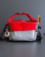 Chalk Bucket in Red & Grey