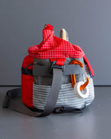Chalk Bucket in Red & Grey