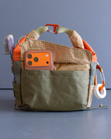 Chalk Bucket in Brick Red and Dark Olive
