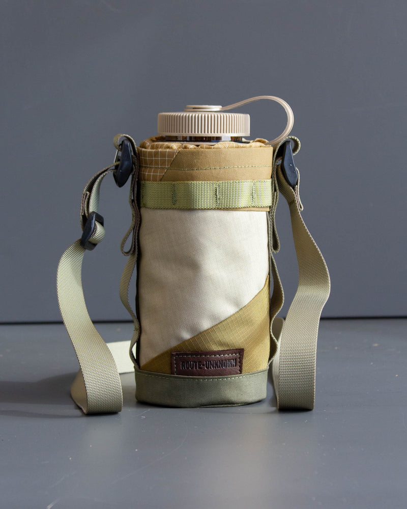 Olive Patchwork Bottle Bags